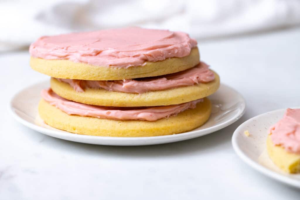 stack of Big Pink Cookies