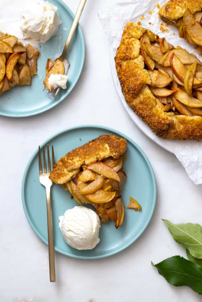 Sliced Apple Cheddar Galette