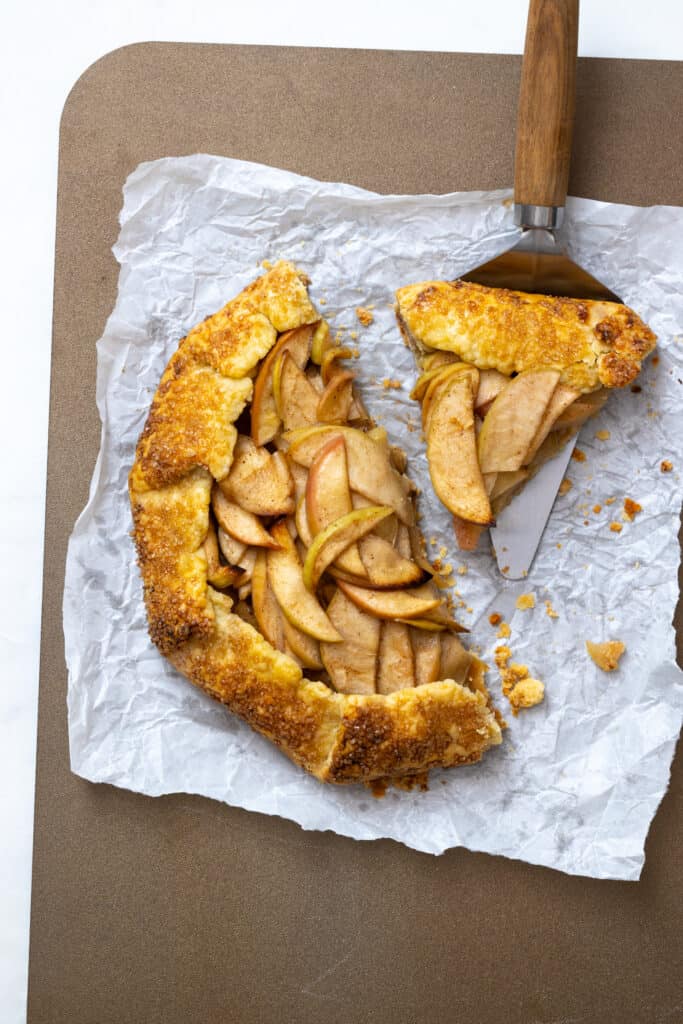 Apple Galette baked on Baking Steel