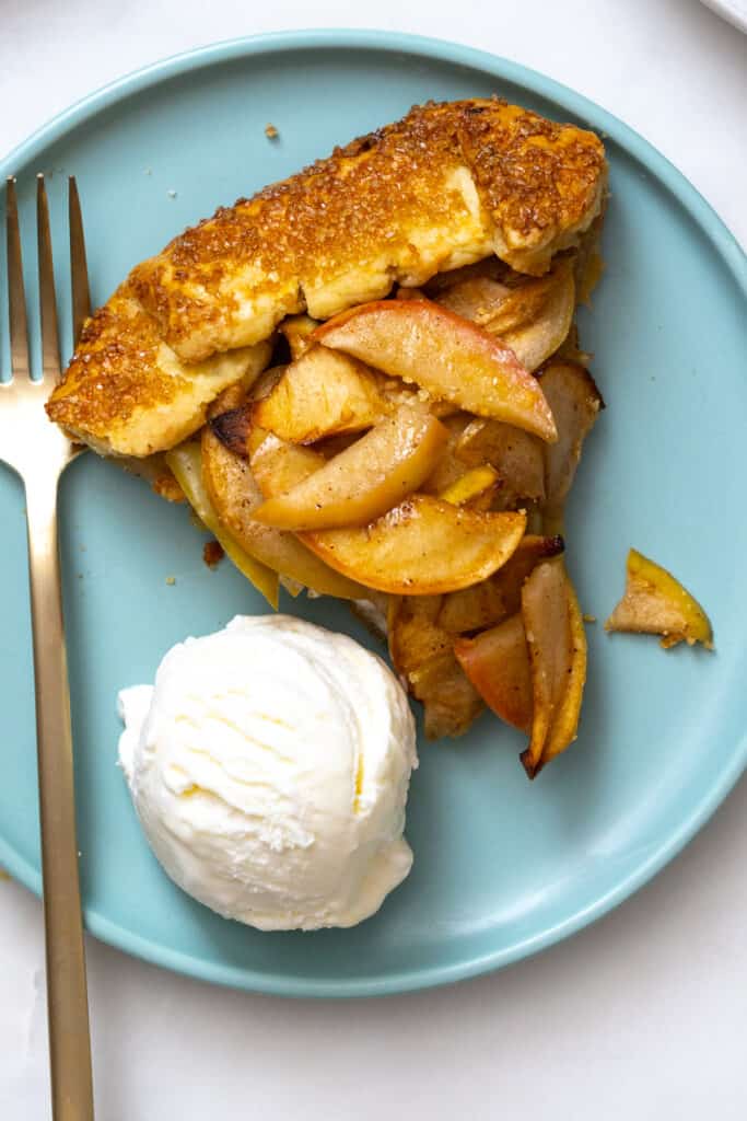 Apple Cheddar Galette slice