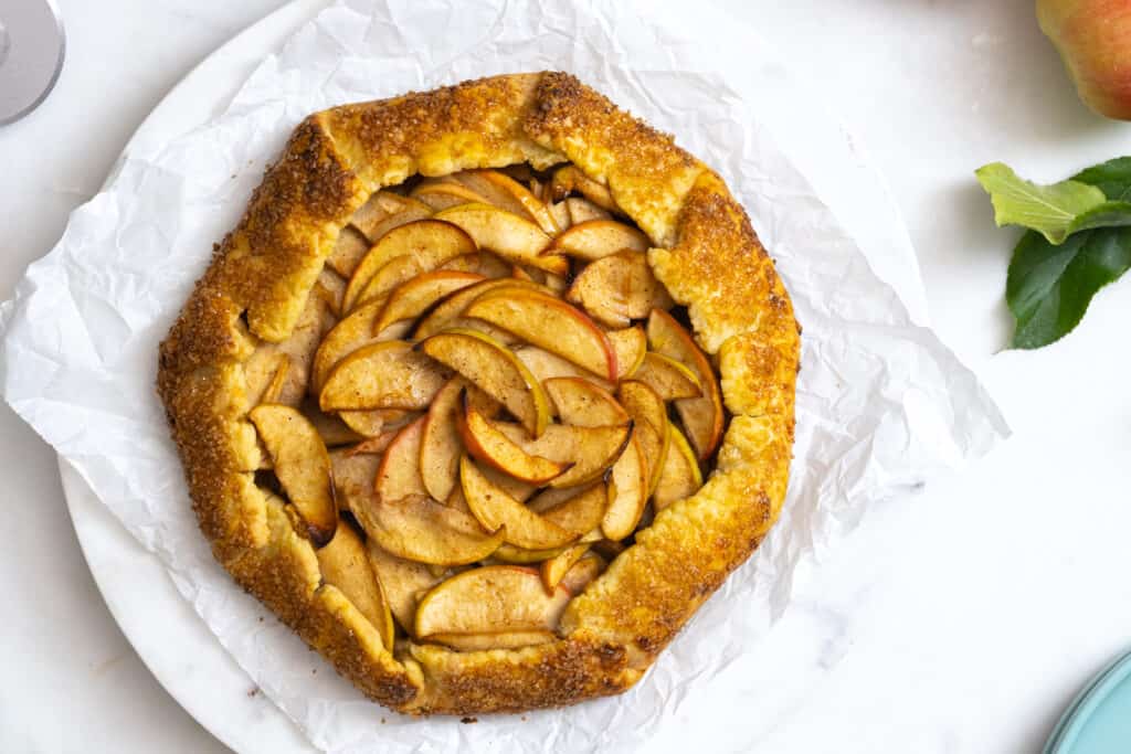 Apple Galette with Cheddar Crust