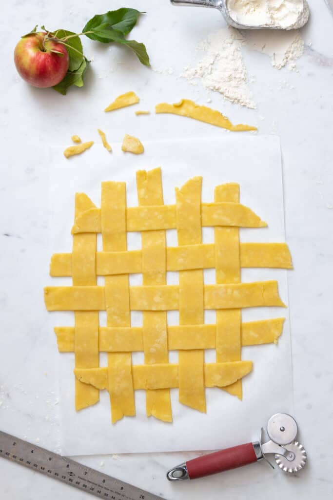 woven pie dough