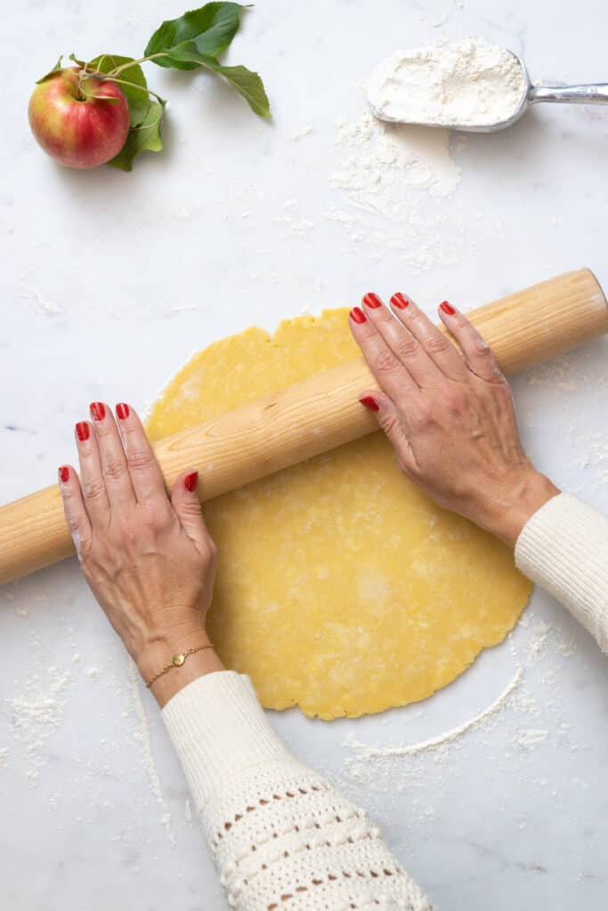 rolling Cheddar Pie Dough