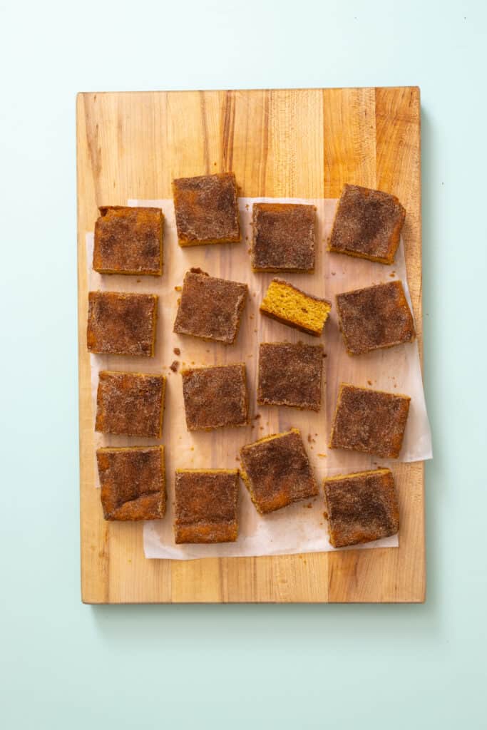 Brown Butter Snickerdoodle Blondie squares