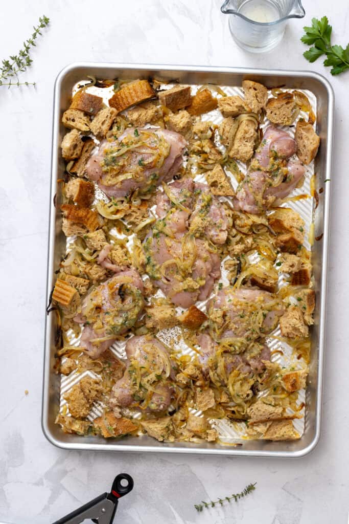 add chicken to French Onion mix