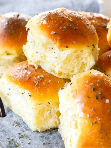 Lemon Herb Dinner Rolls by Baking The Goods