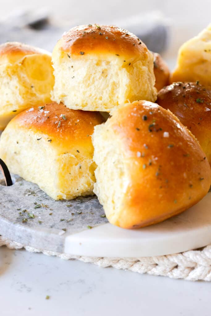 Fluffy herb & lemon Dinner Rolls