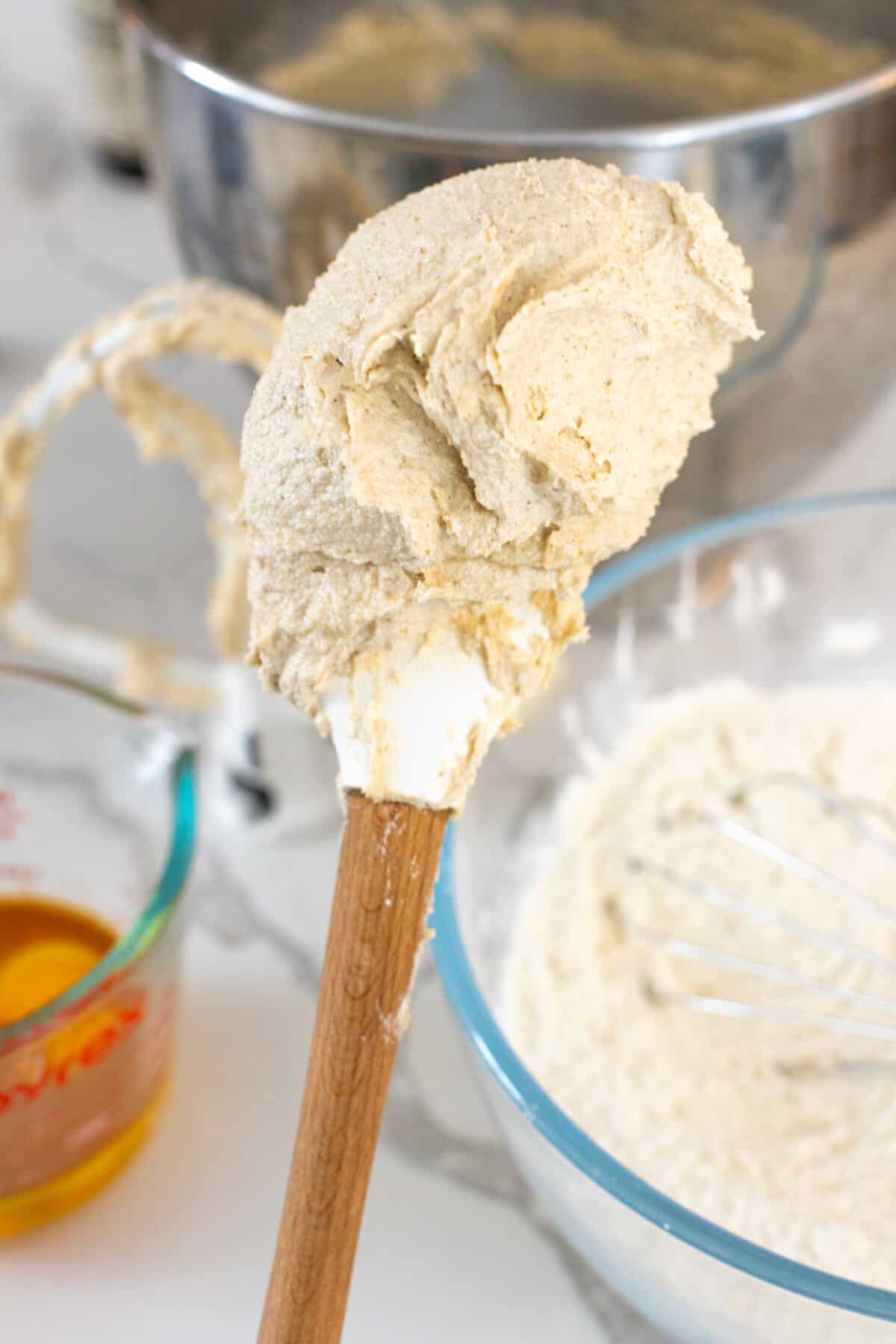 creamed butter and sugar for chocolate chip cookies
