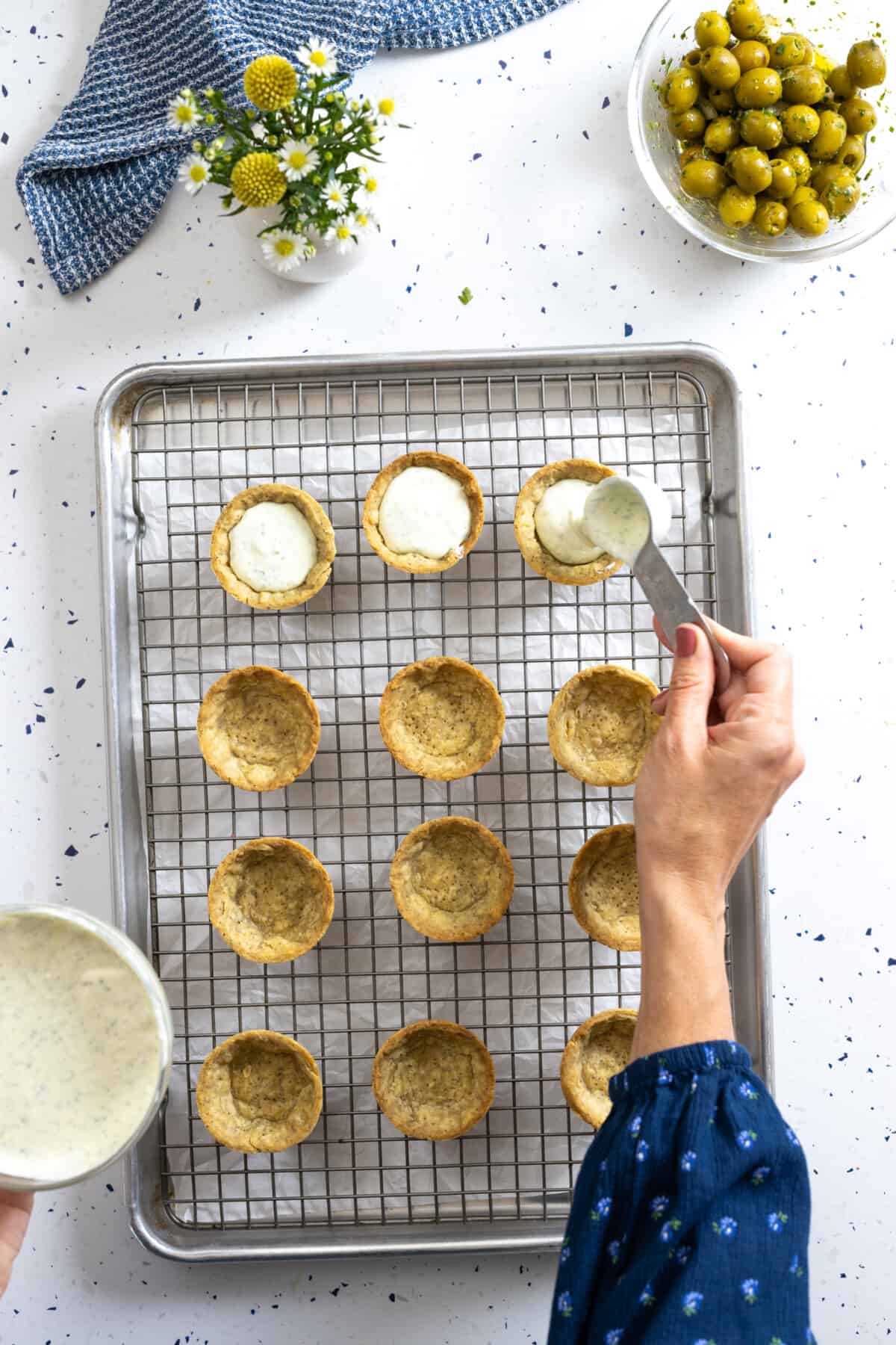Filling Goat Cheese Tartlets