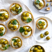 Herby Olive Goat Cheese Tartlets by Baking The Goods