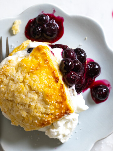 Roasted Blueberry Shortcakes by Baking The Goods