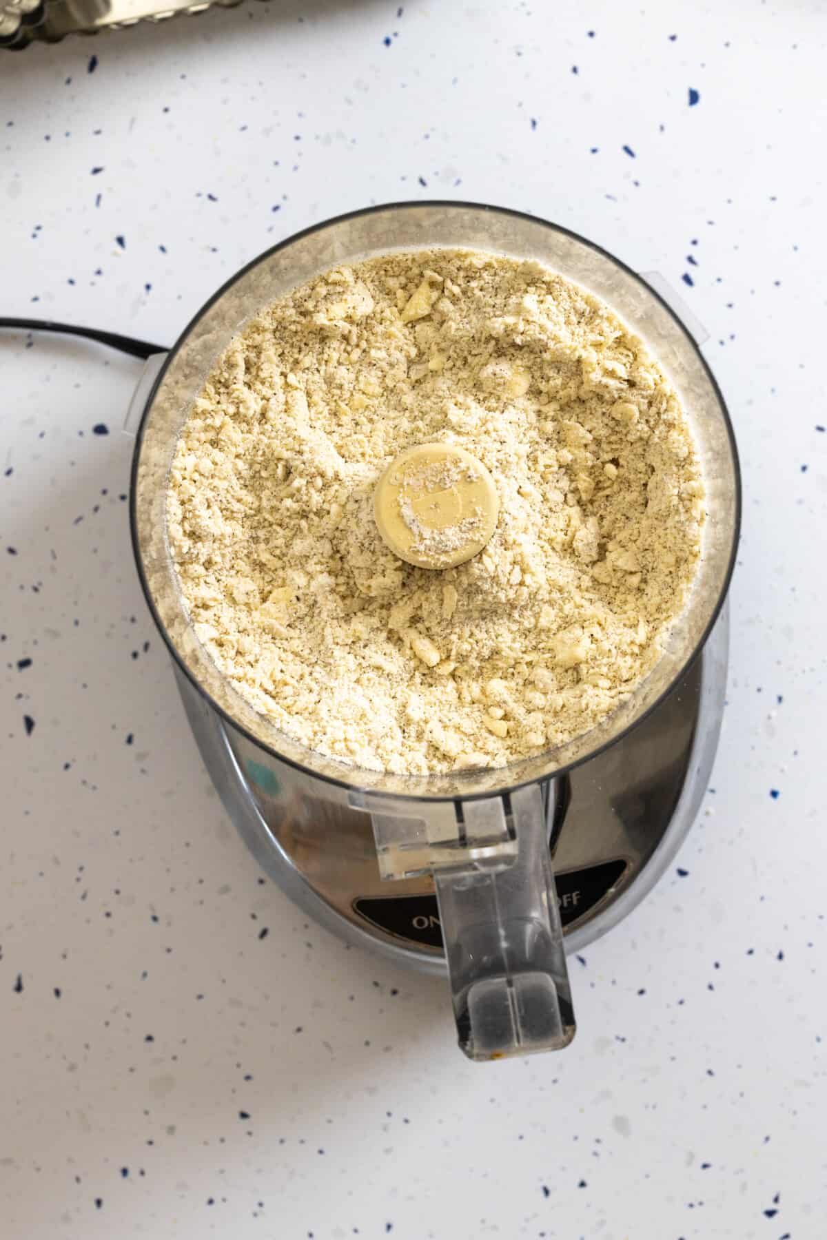 making tart dough in a food processor