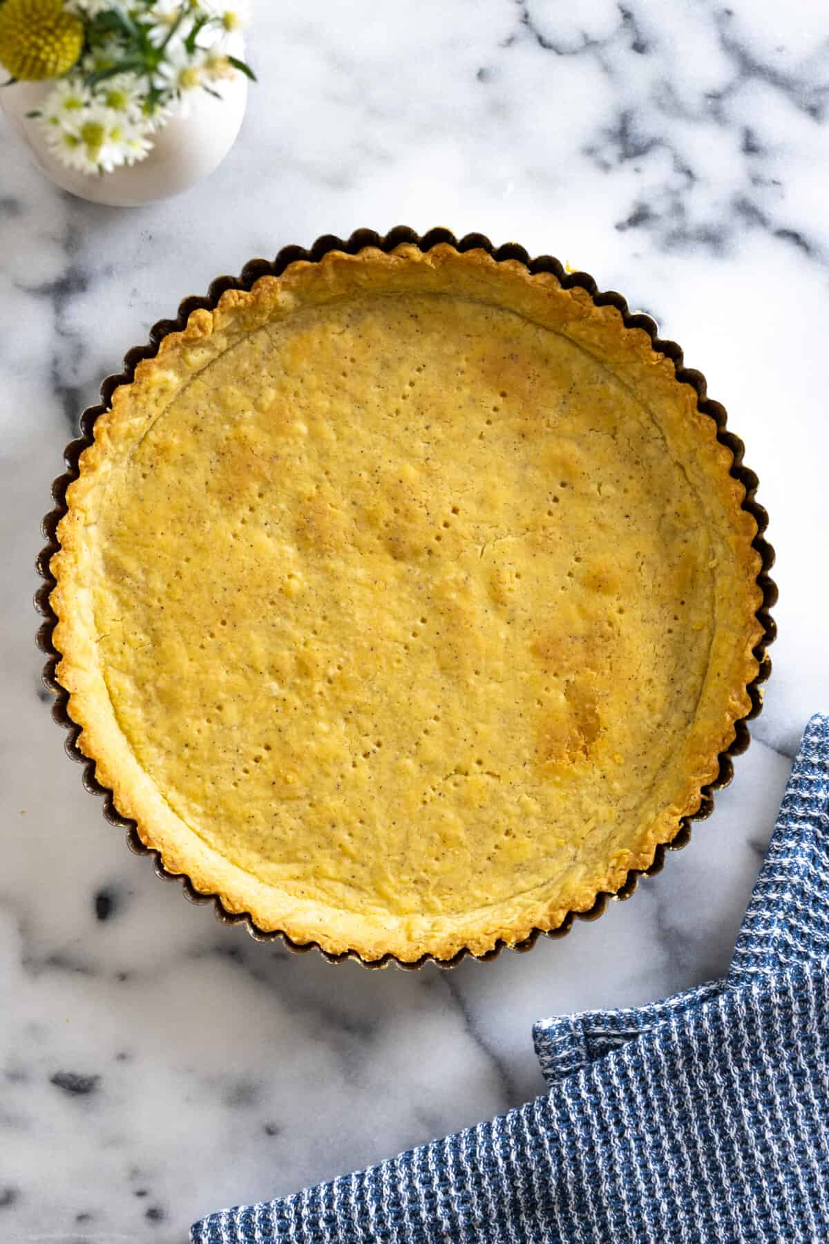 blind baked tart shell