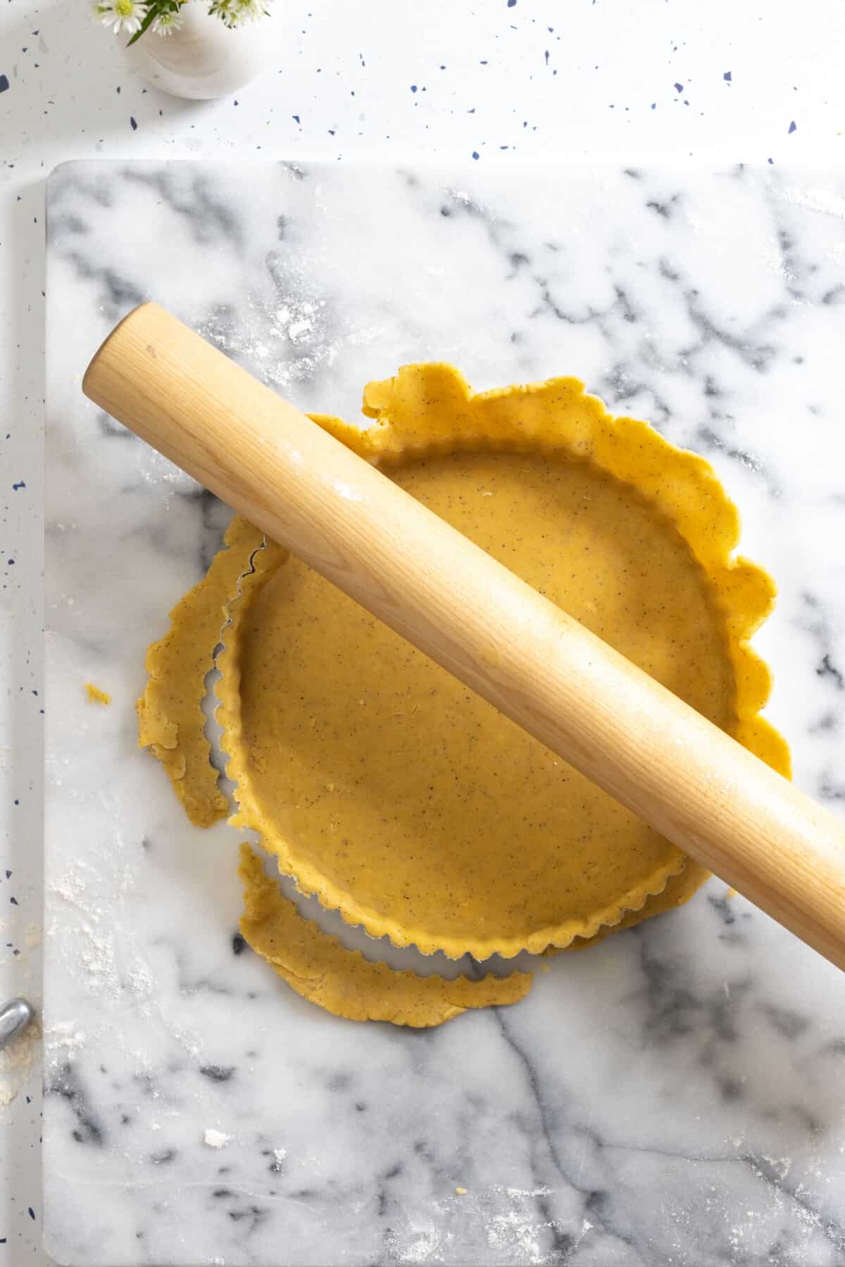 rolling pin method for making tart dough