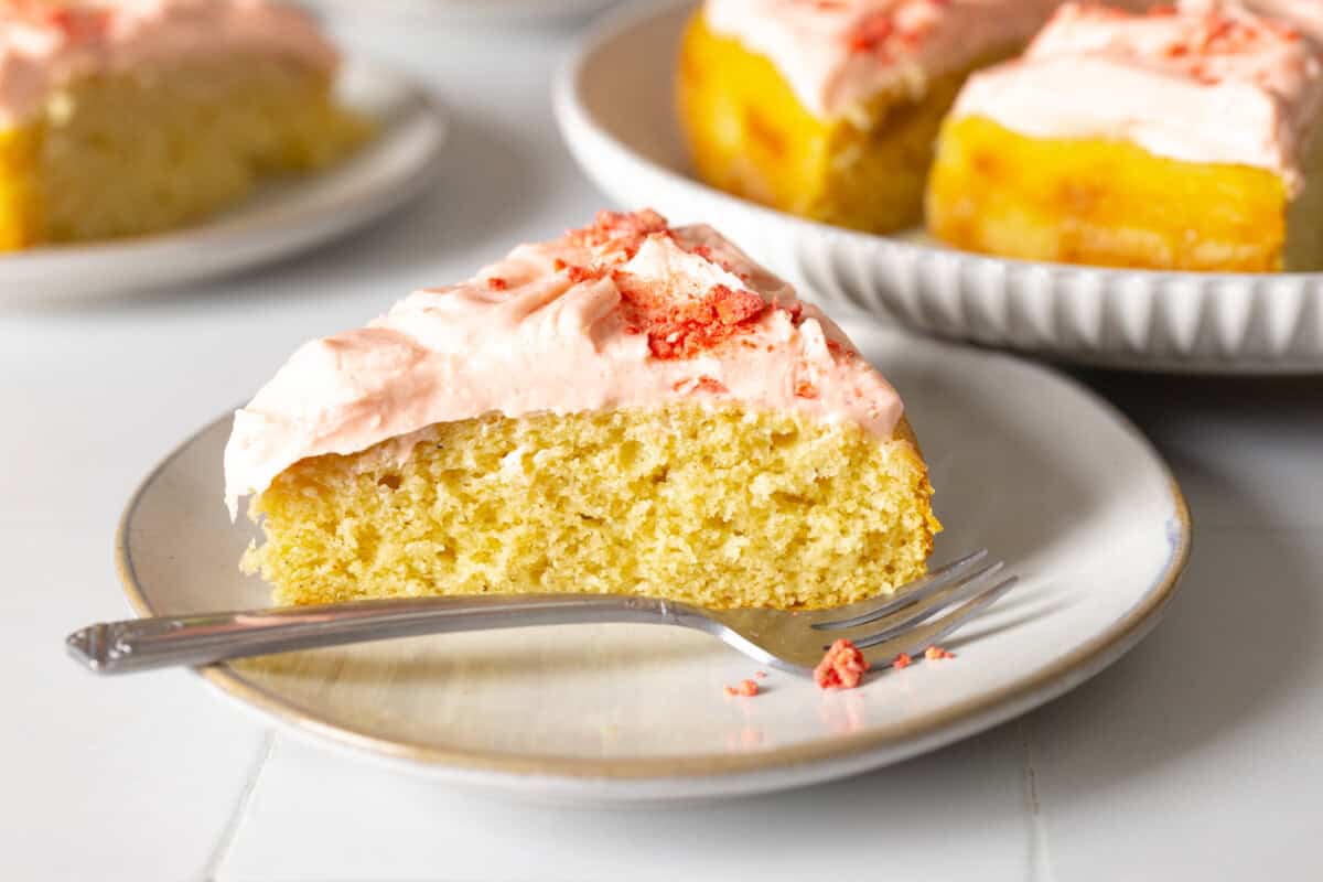 Slice of Big Pink Cake