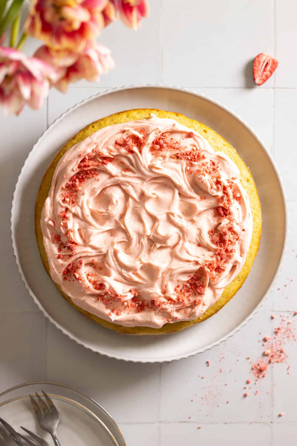 Big Pink Cookie Cake from Baking The Goods