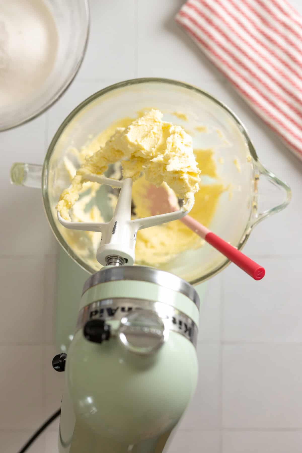 creaming butter and sugar