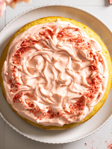 Big Pink Cookie Cake by Baking The Goods