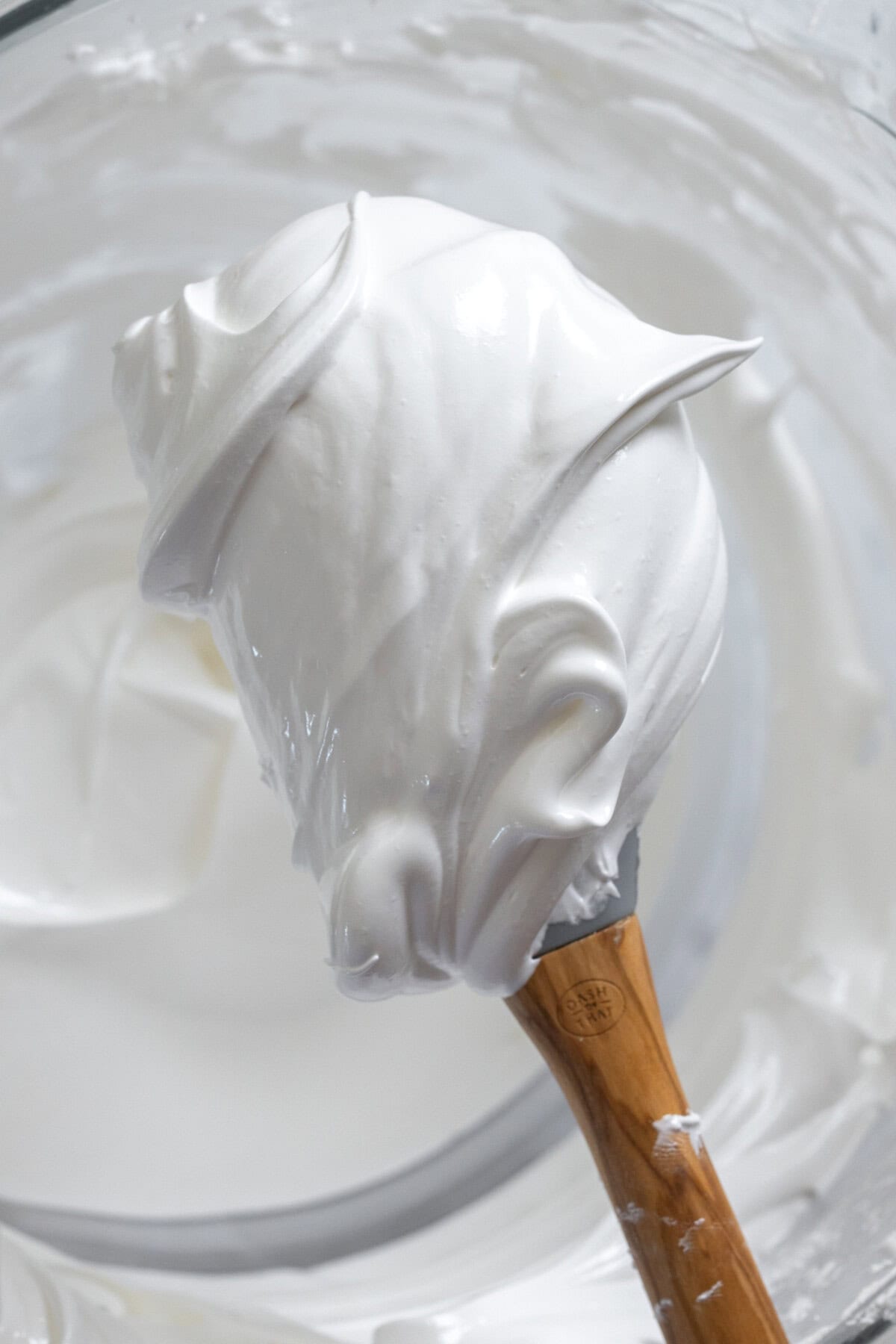glossy meringue