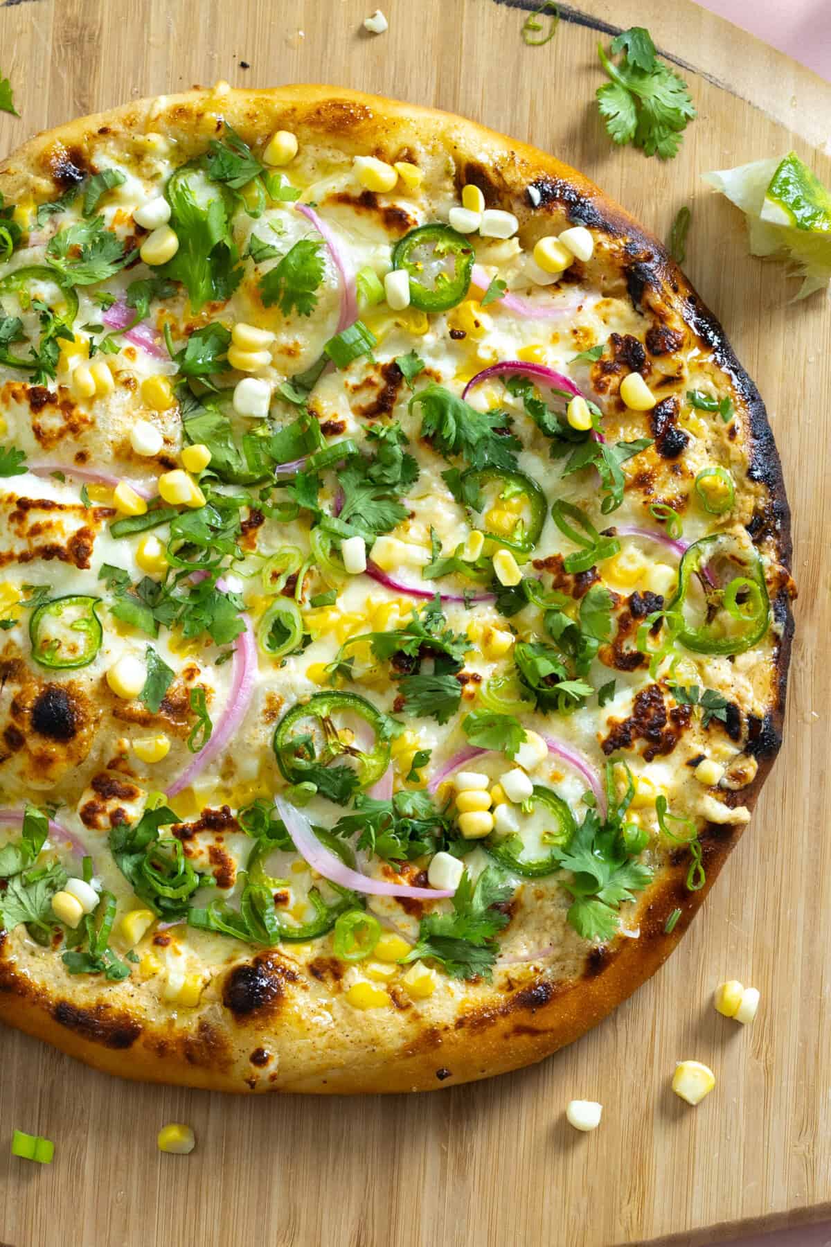 Elote inspired Pizza