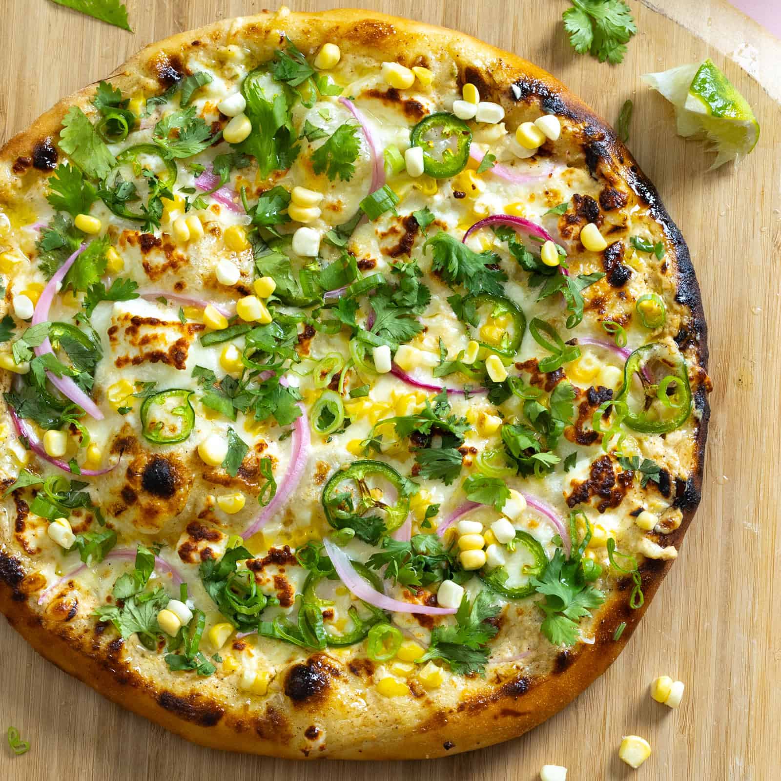 Elote inspired Pizza by Baking The Goods