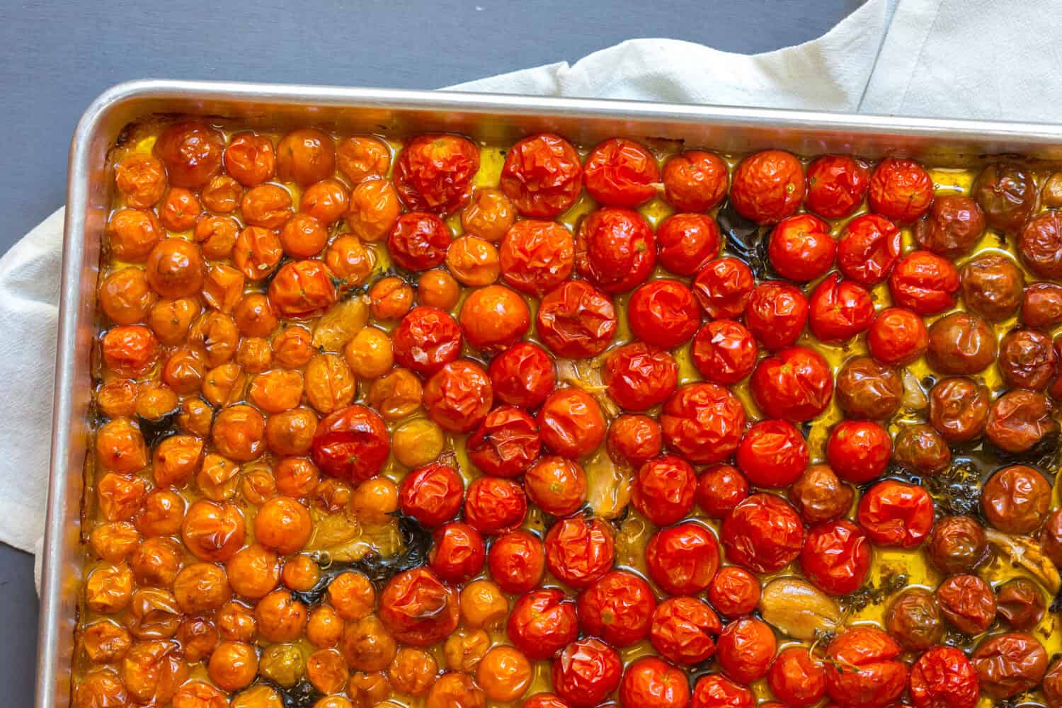 Tomato Confit in sheet pan
