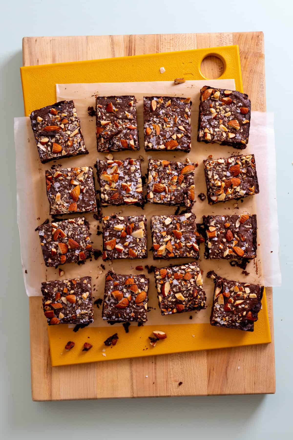 Cut Mocha Almond Fudge Brownies