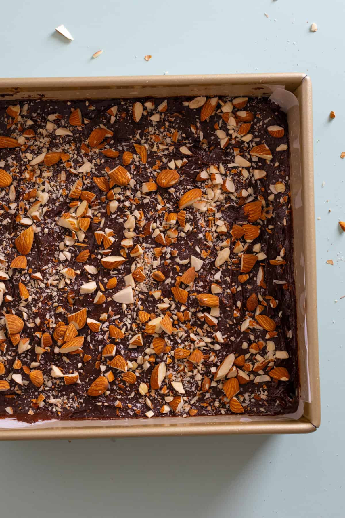 Mocha Almond Fudge Brownie batter