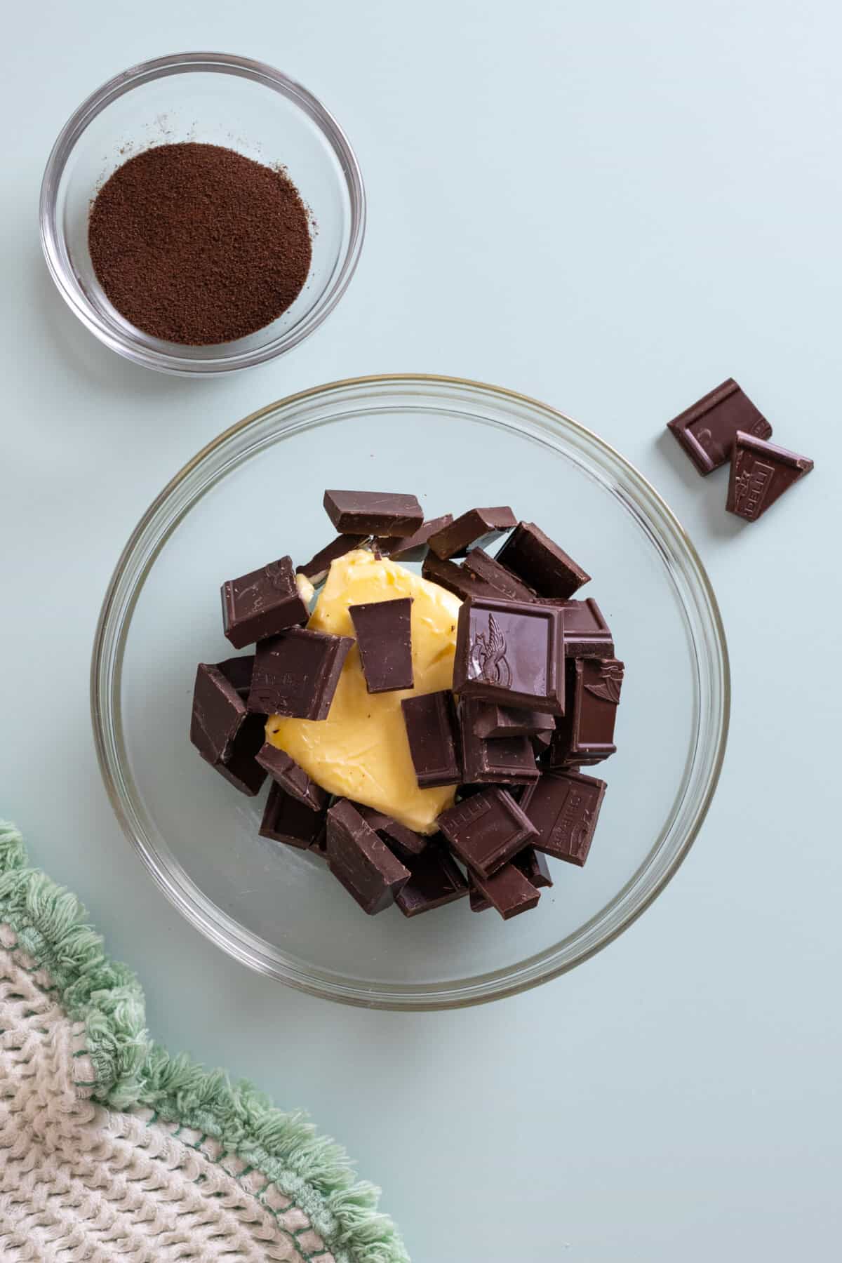chocolate and butter for melting