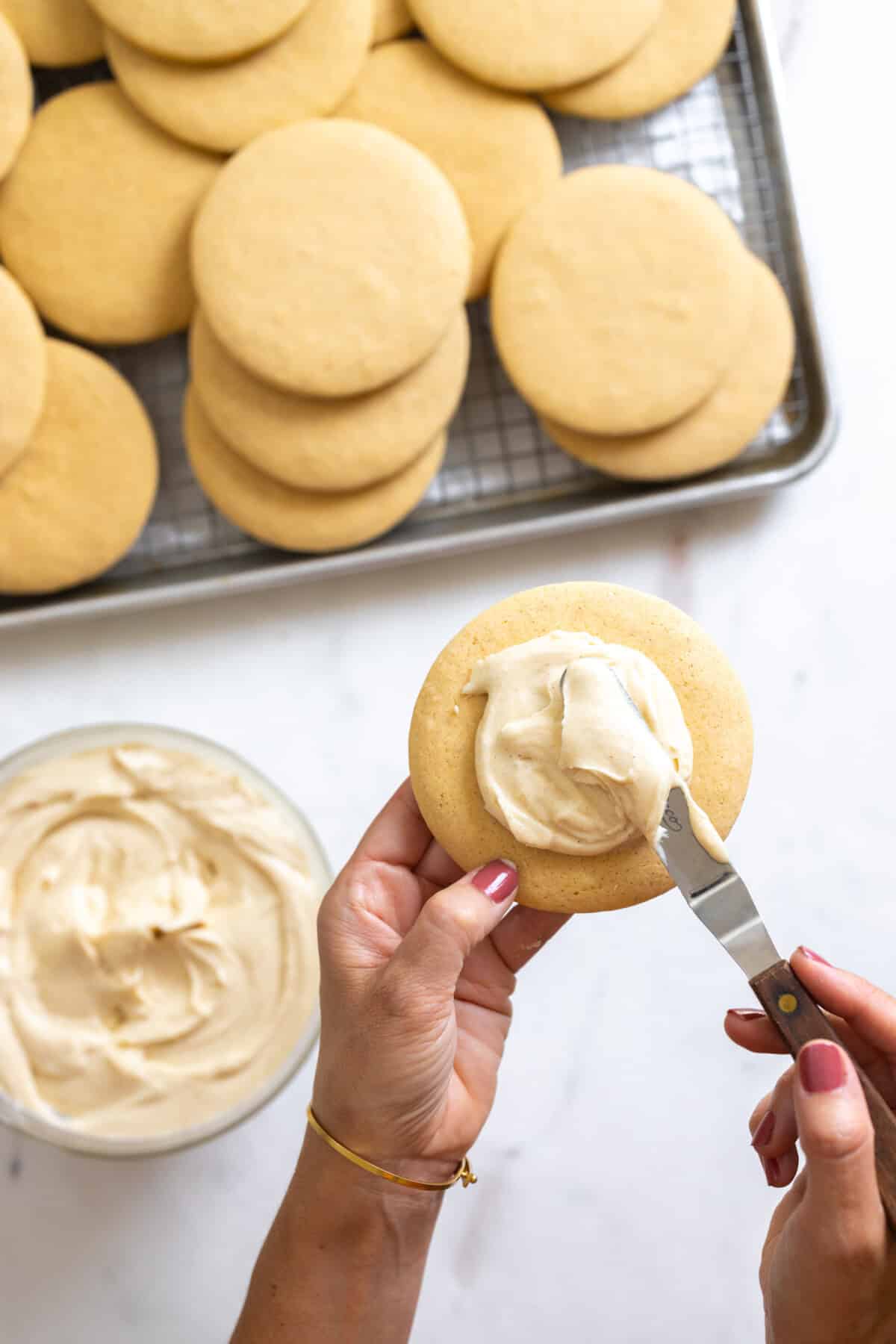 Frosting Big Maple Cream Cheese Frosted Cookies