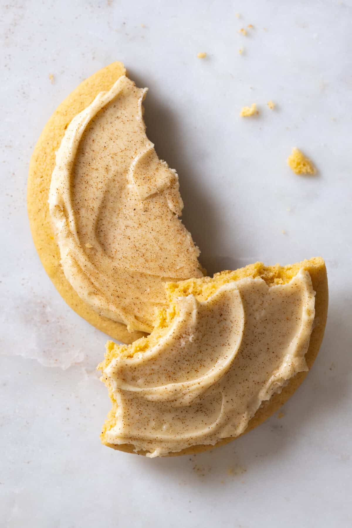 Broken Big Maple Cream Cheese Frosted Cookie