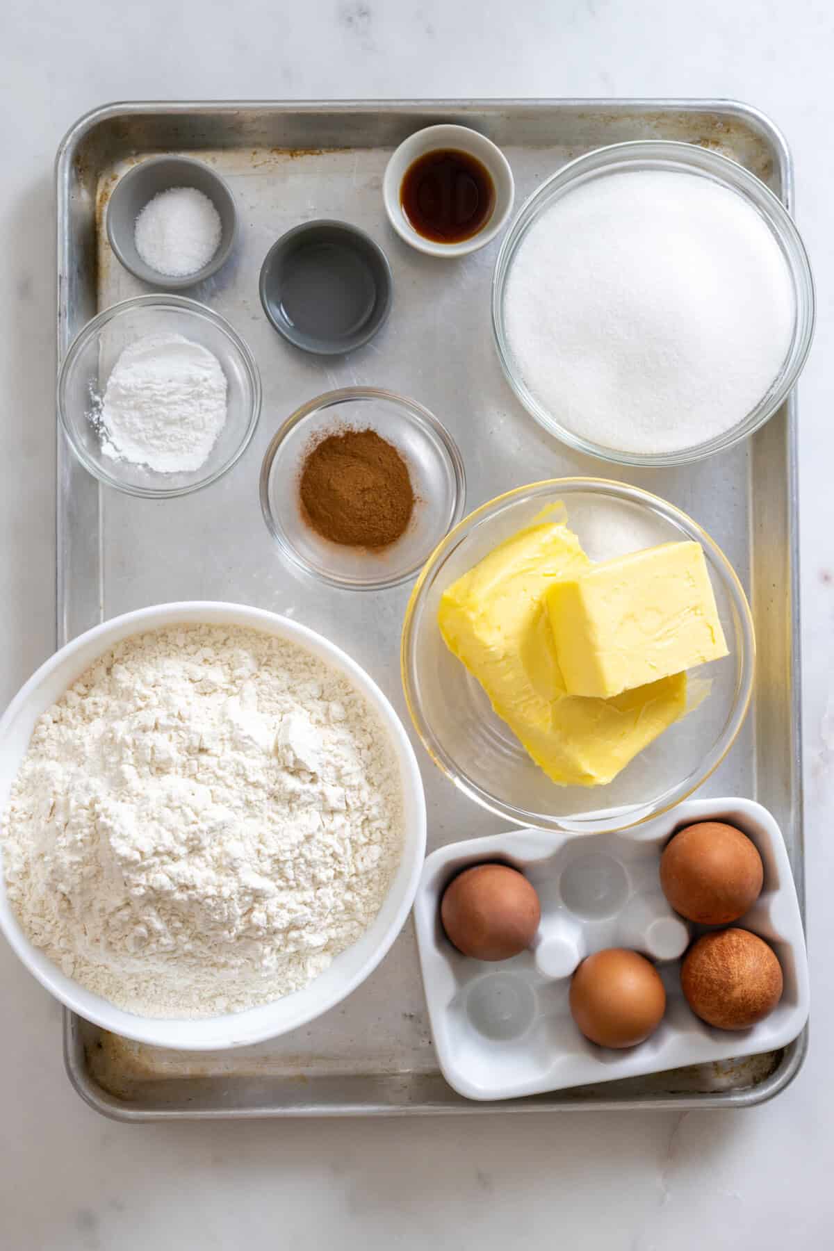 Maple Cinnamon Cookie ingredients