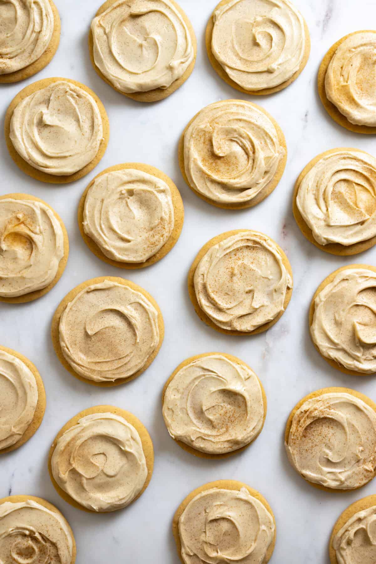 Big Maple Cream Cheese Frosted Cookies by Baking The Goods