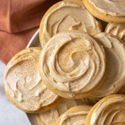 Big Maple Cream Cheese Frosted Cookies by Baking The Goods