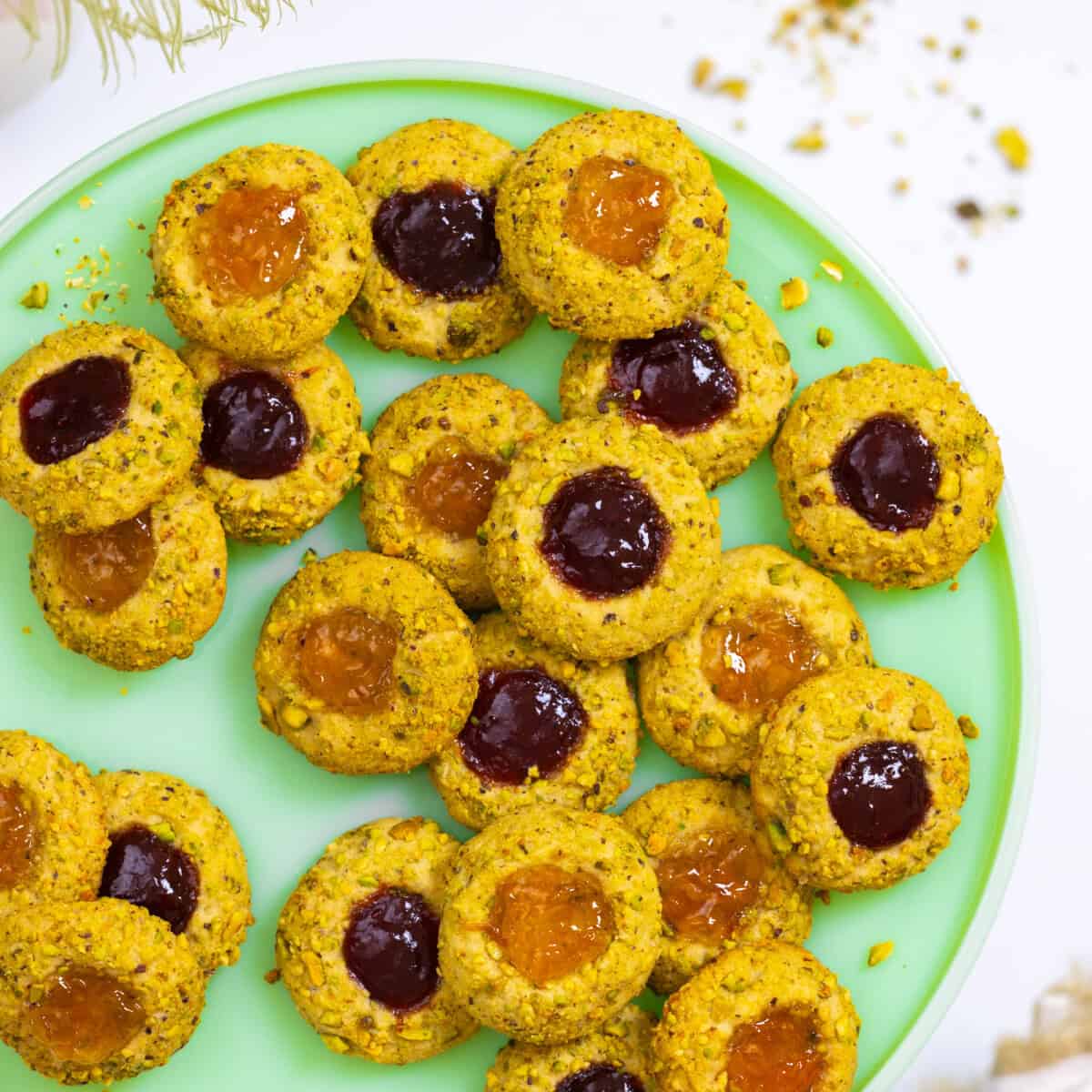 Pistachio Thumbprint Cookies by Baking The Goods