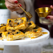 Prune Onion Fontina Puff Pastry Tarts by Baking The Goods