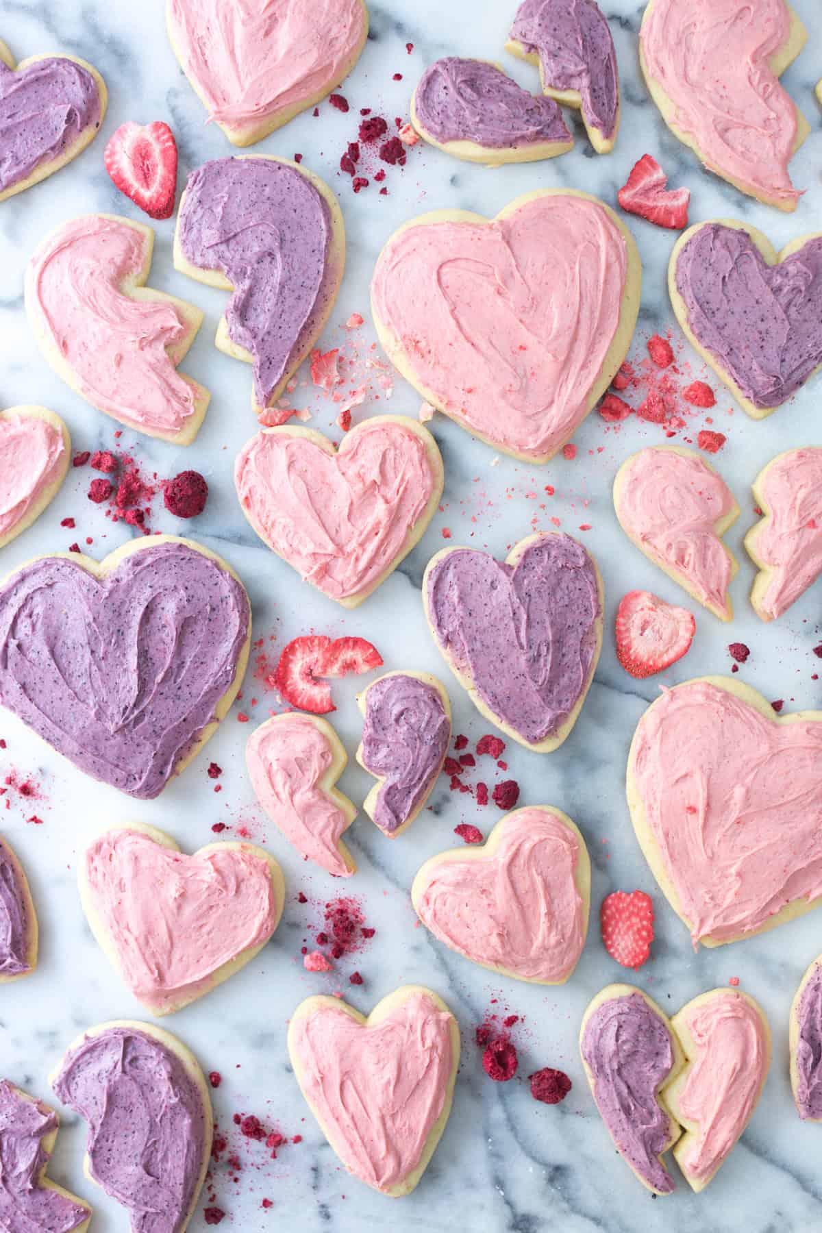 Big Pink Heart Cookies