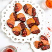 Chocolate Dipped Strawberry Cookies by Baking The Goods