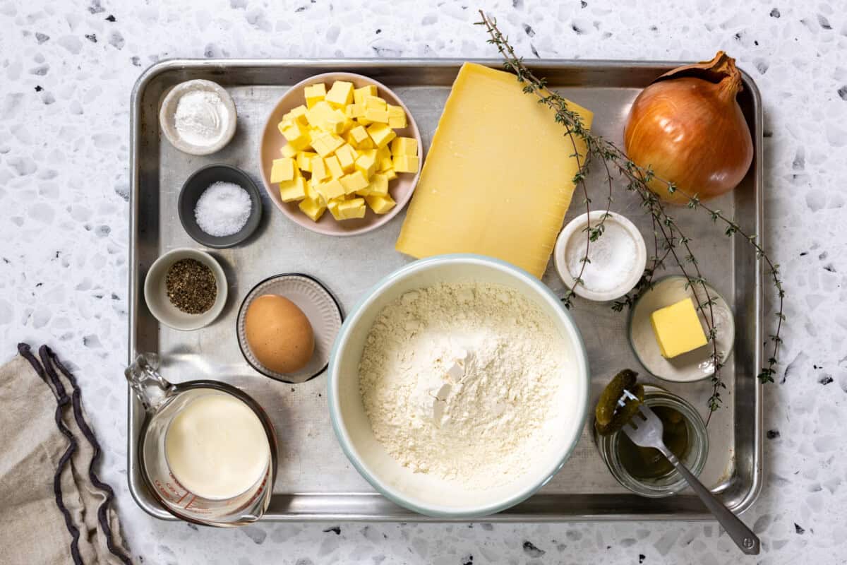 ingredients for French Onion Scone recipe