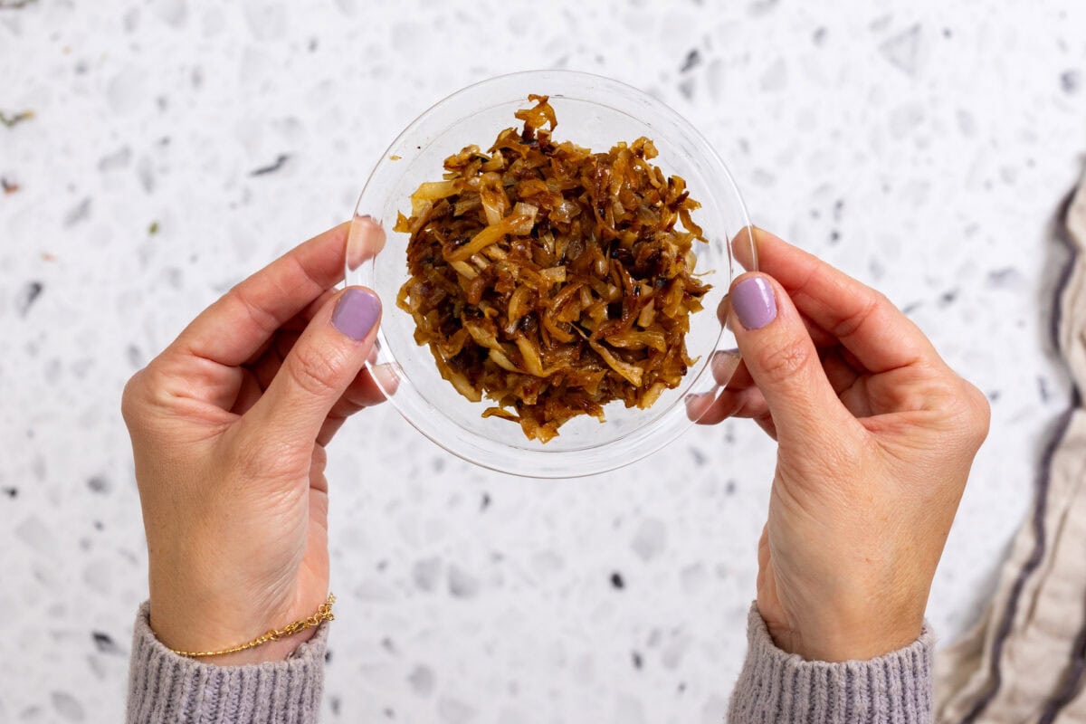chopped caramelized onions