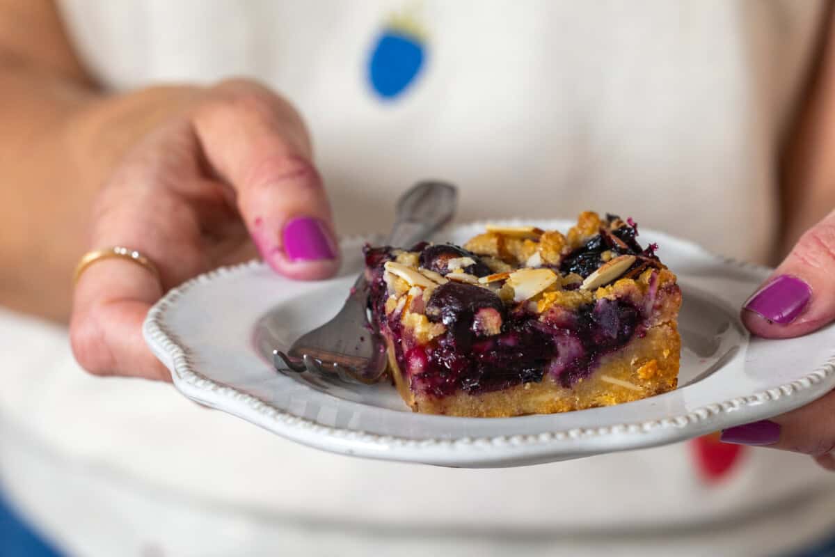 Blueberries are the crown jewel of these simple crumble bars