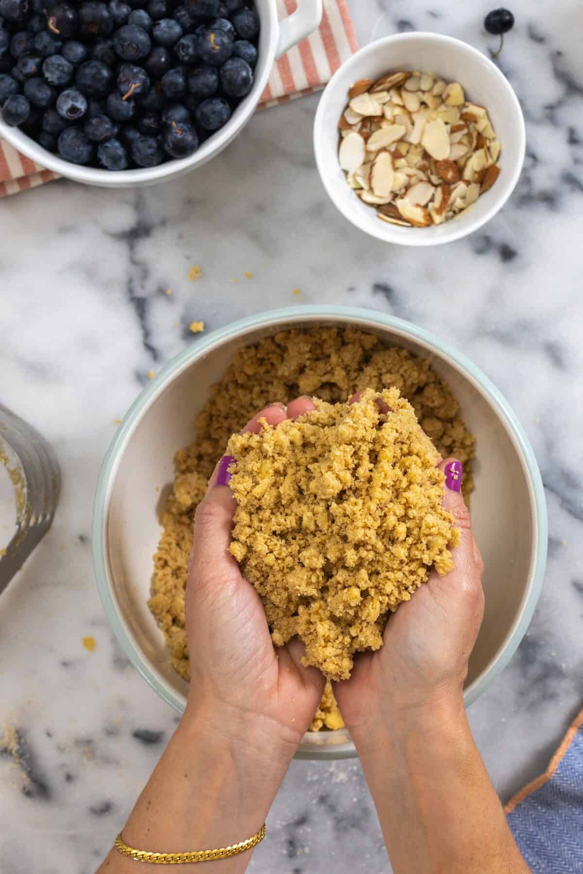 butter cut into dry ingredients