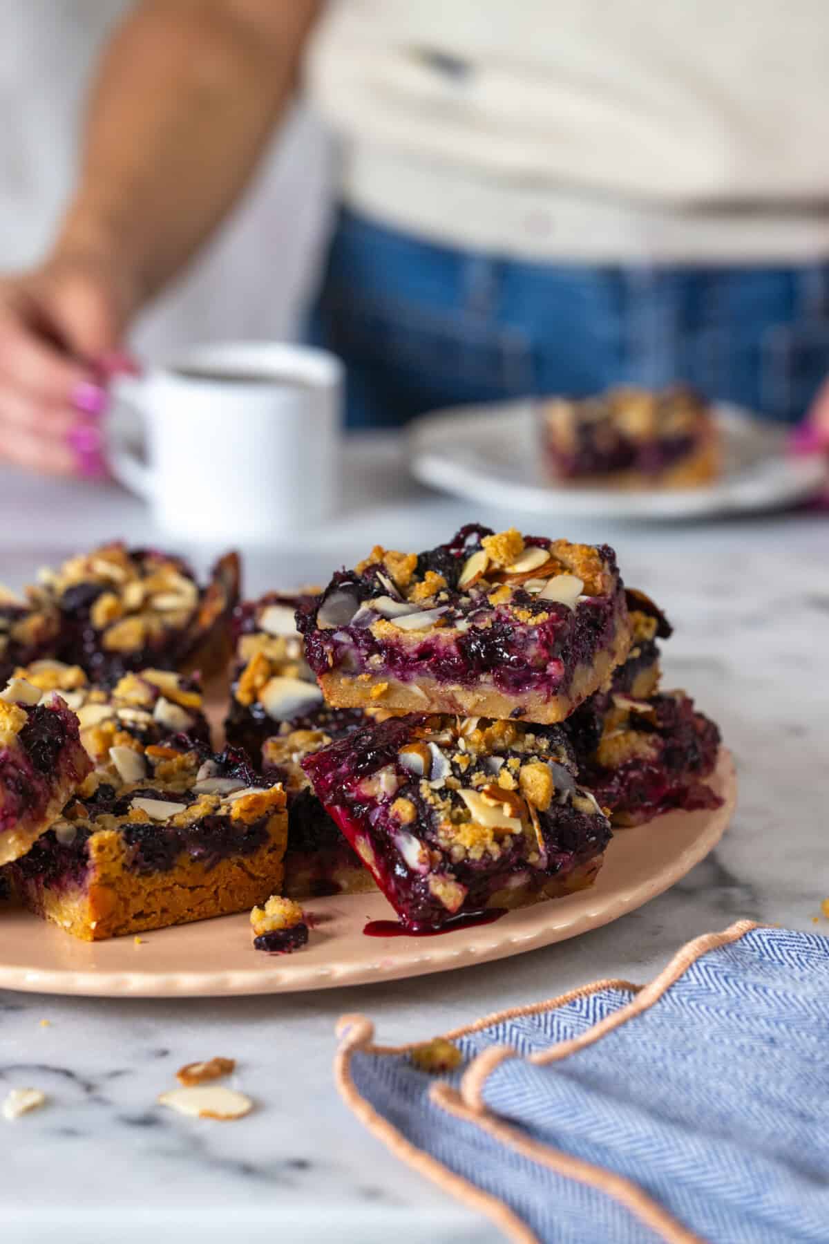 Blueberry Crumble Bars by Baking The Goods