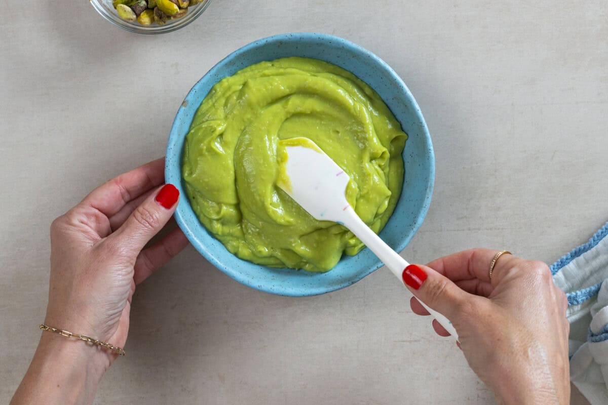 swirling sweet avocado dip