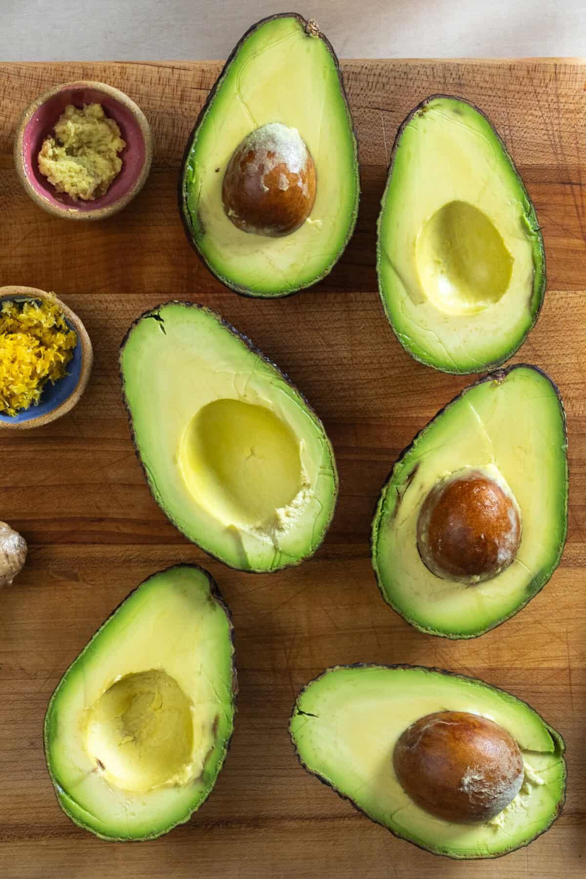 fresh cut California avocados