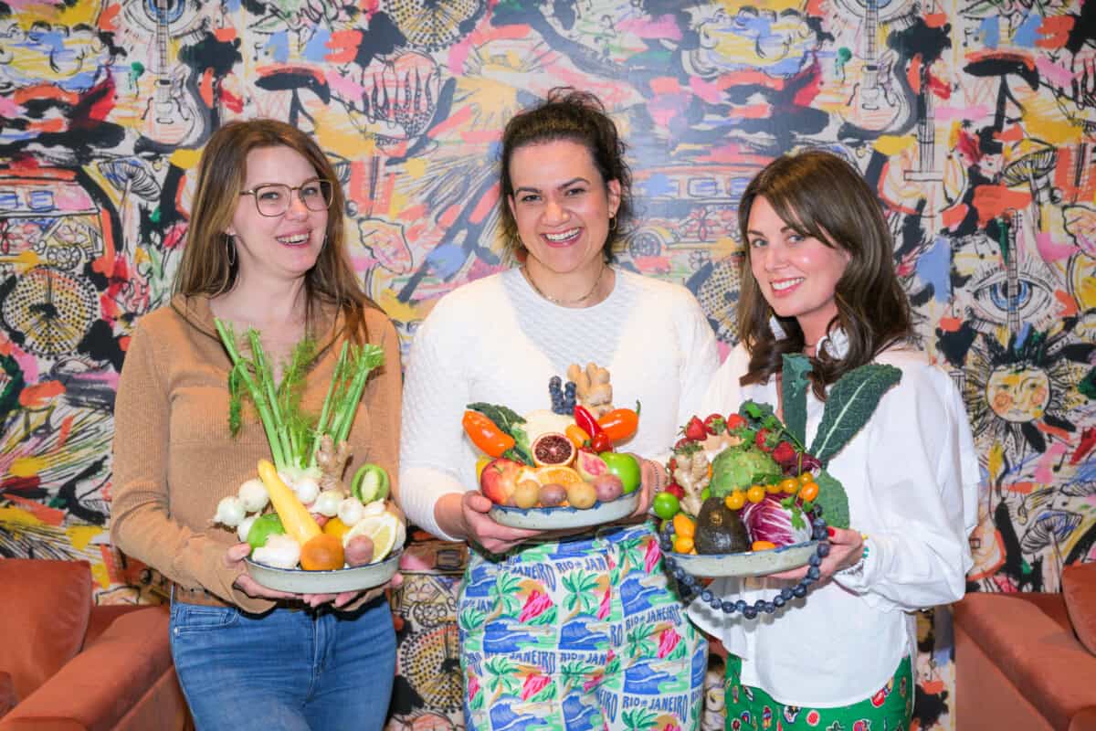Meg, Jaini & Becky Sue with Edible Centerpieces
