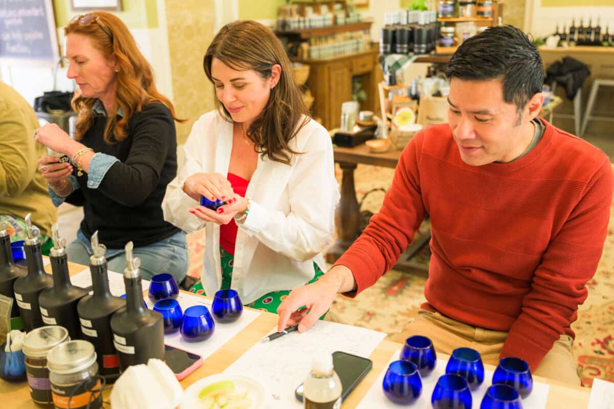 Olive oil tasting at Pasolivo