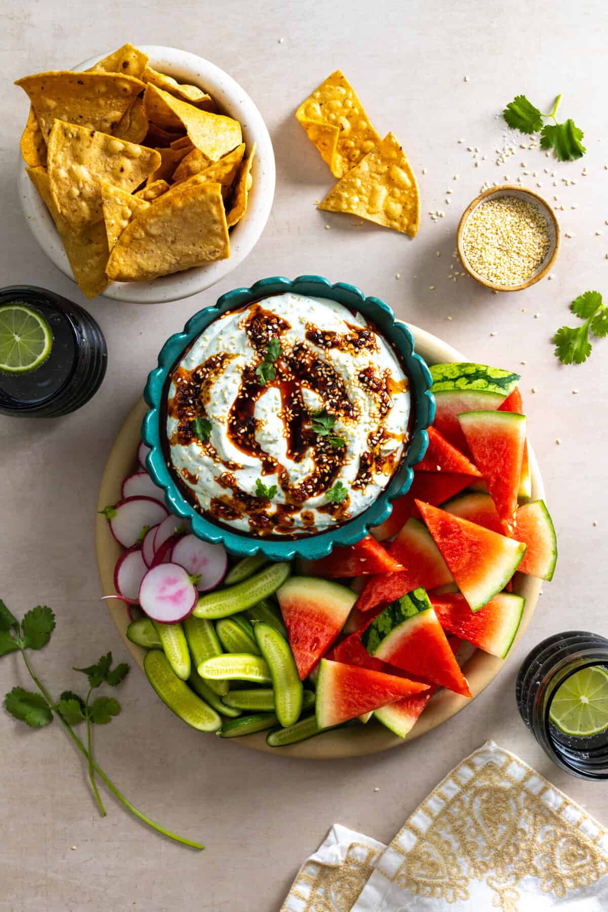 Chili Oil Cottage Cheese Dip