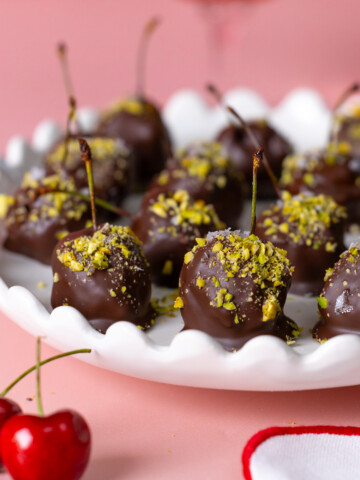 Chocolate Prune Cherry Bombs by Baking The Goods