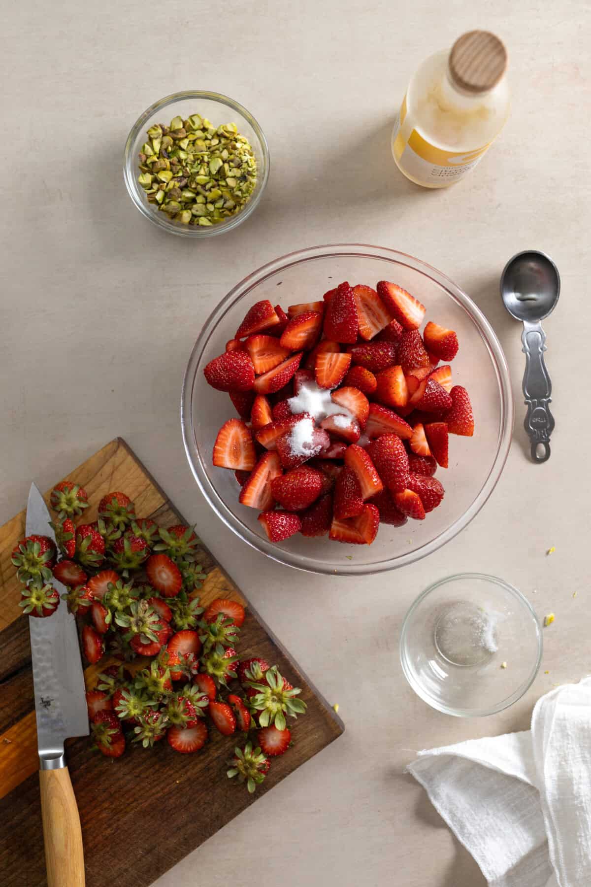 champagne vinegar adds zing to strawberries